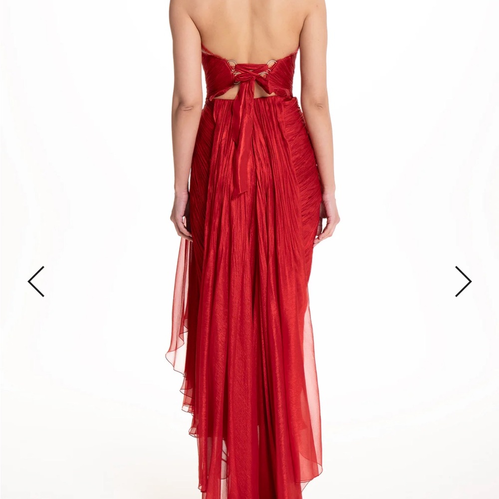 Maria Lucia Hohan 
Jolie Gown in Salsa size 4
Red Strapless Dress - Picture 12 of 16